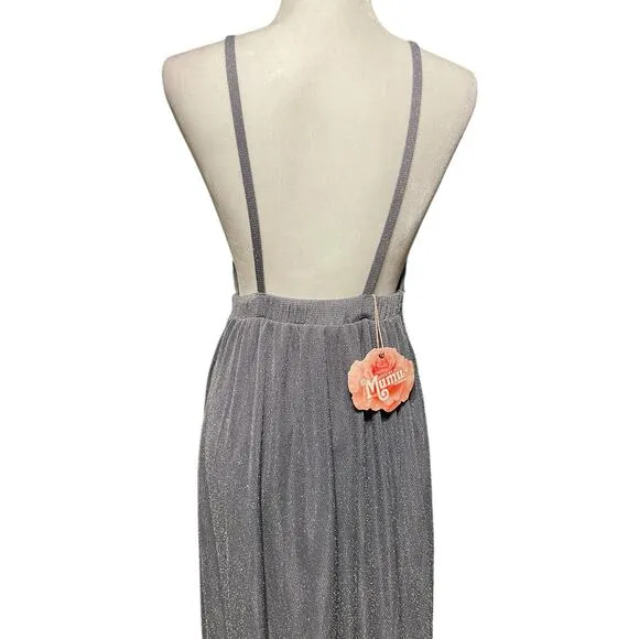 Show Me Your Mumu Amanda Maxi Dress ~ Dancing Queen Shine Smoke Small NWT