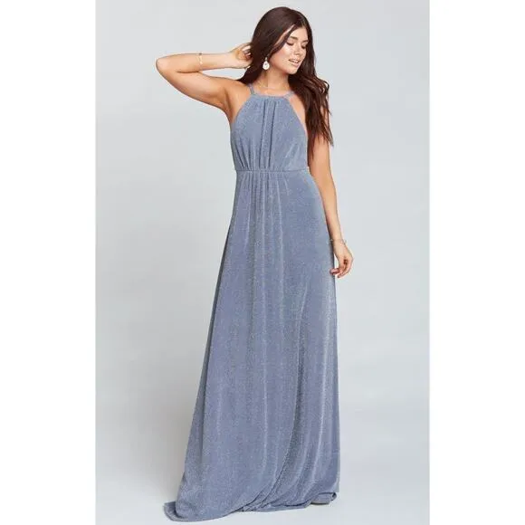 Show Me Your Mumu Amanda Maxi in Dancing Queen Shine Smoke S NWT