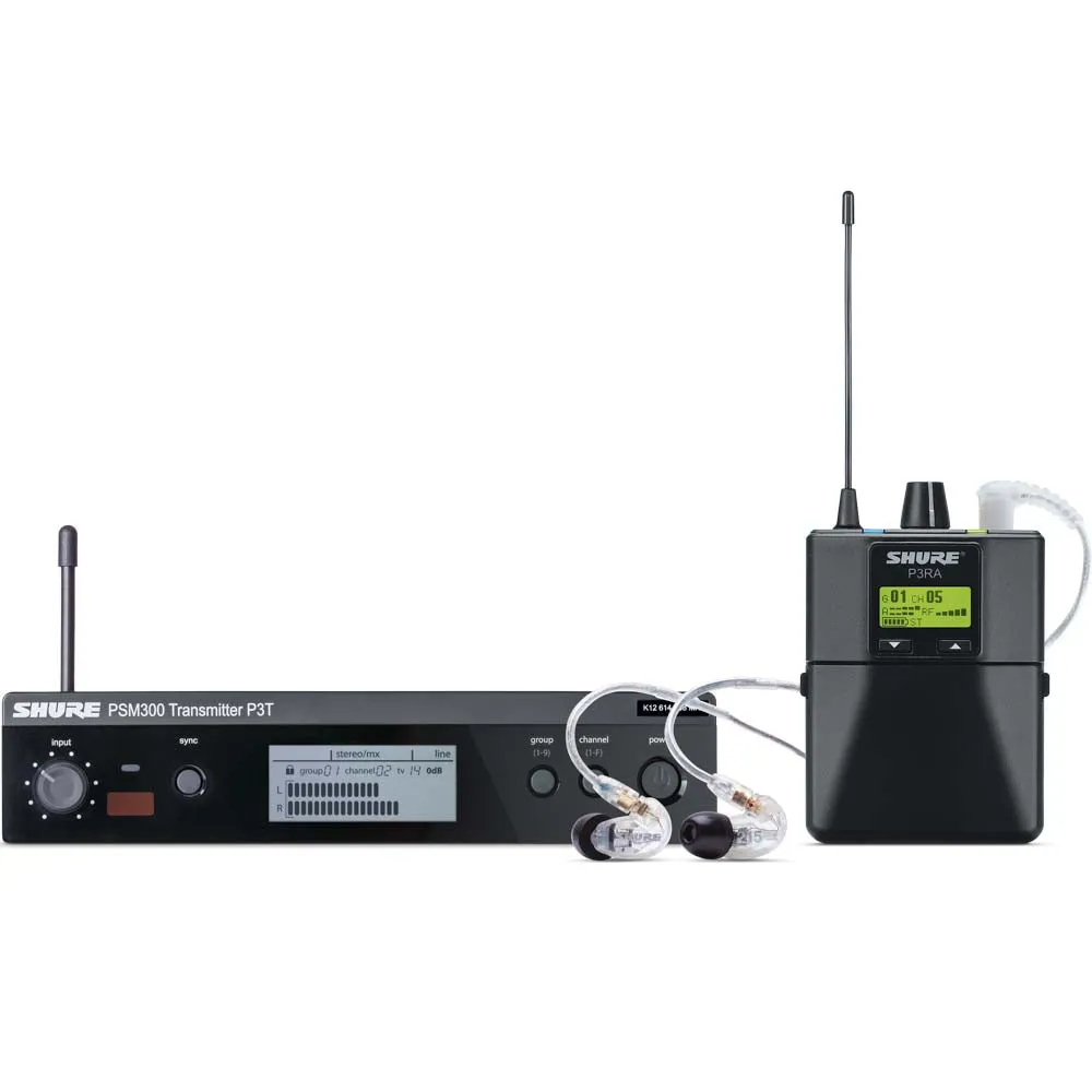 Shure PSM300 P3TRA215CL Wireless In-ear Monitor System - G20 Band