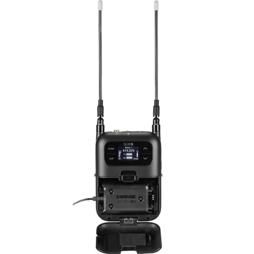 Shure SLXD5 Digital Camera-Mount Wireless Microphone Receiver | G58: 470 to 514 MHz