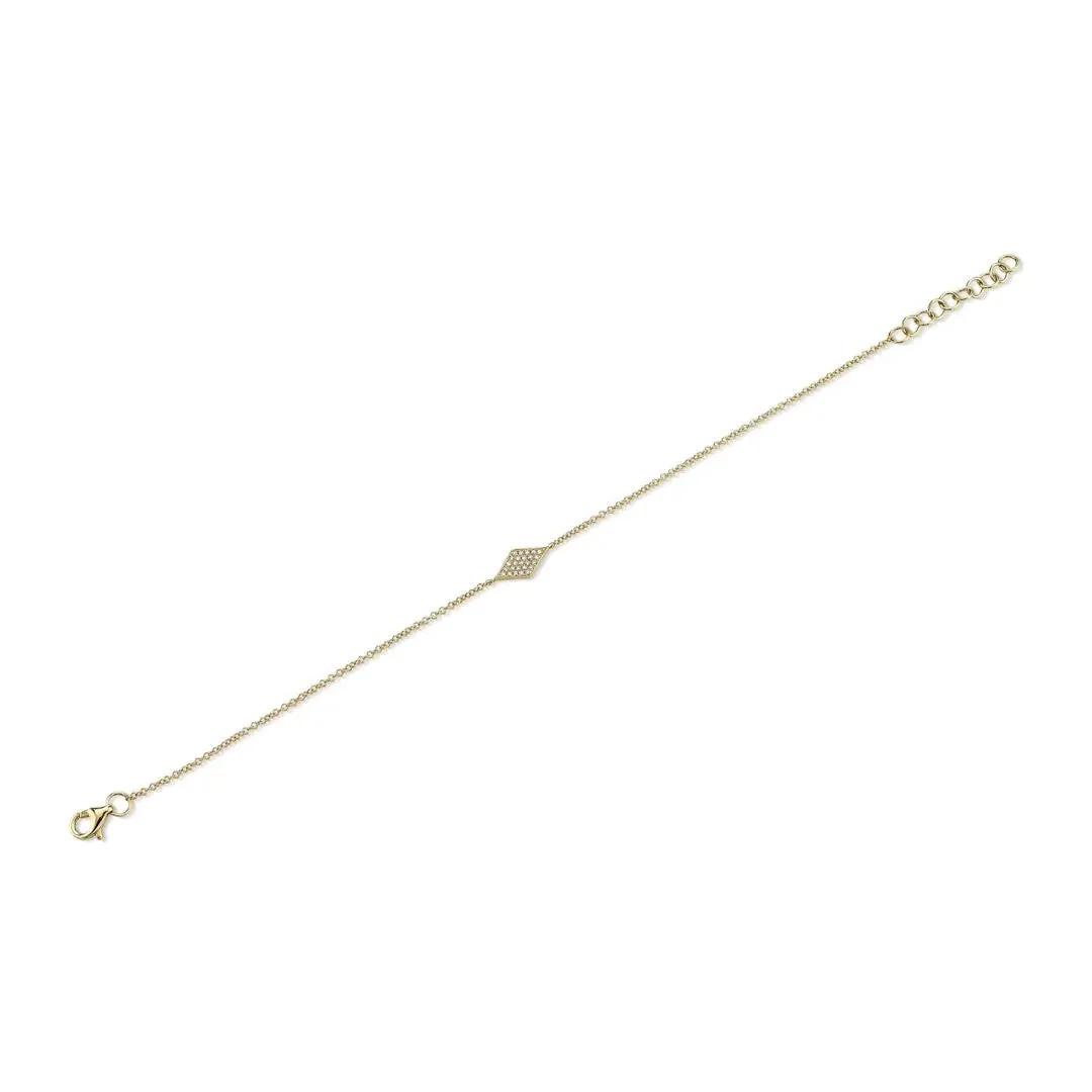 Shy Creation Pave Diamond Bracelet