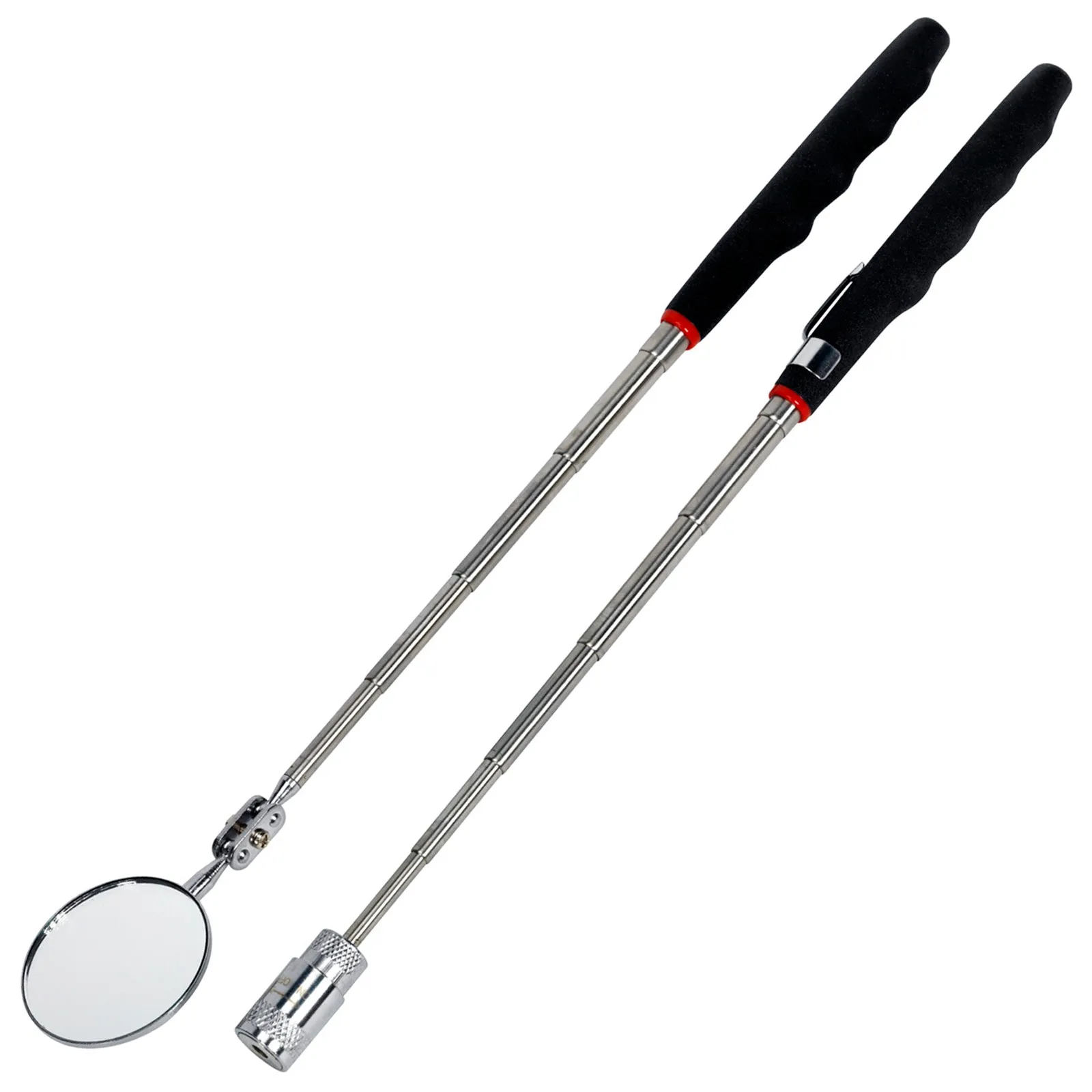 Siegen 2pc Inspection Mirror & LED Pickup Tool Set