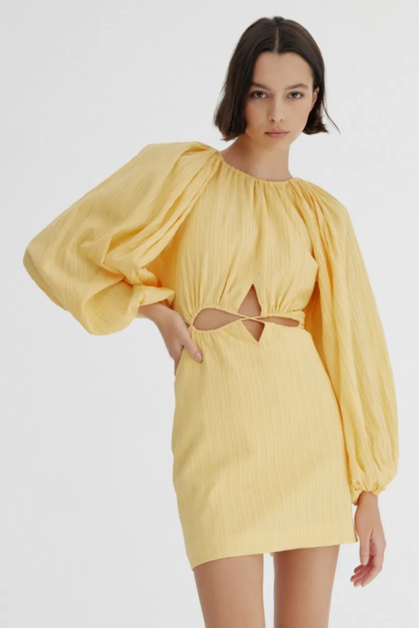SIGNIFICANT OTHER Arwyn Mini Dress - Sunflower