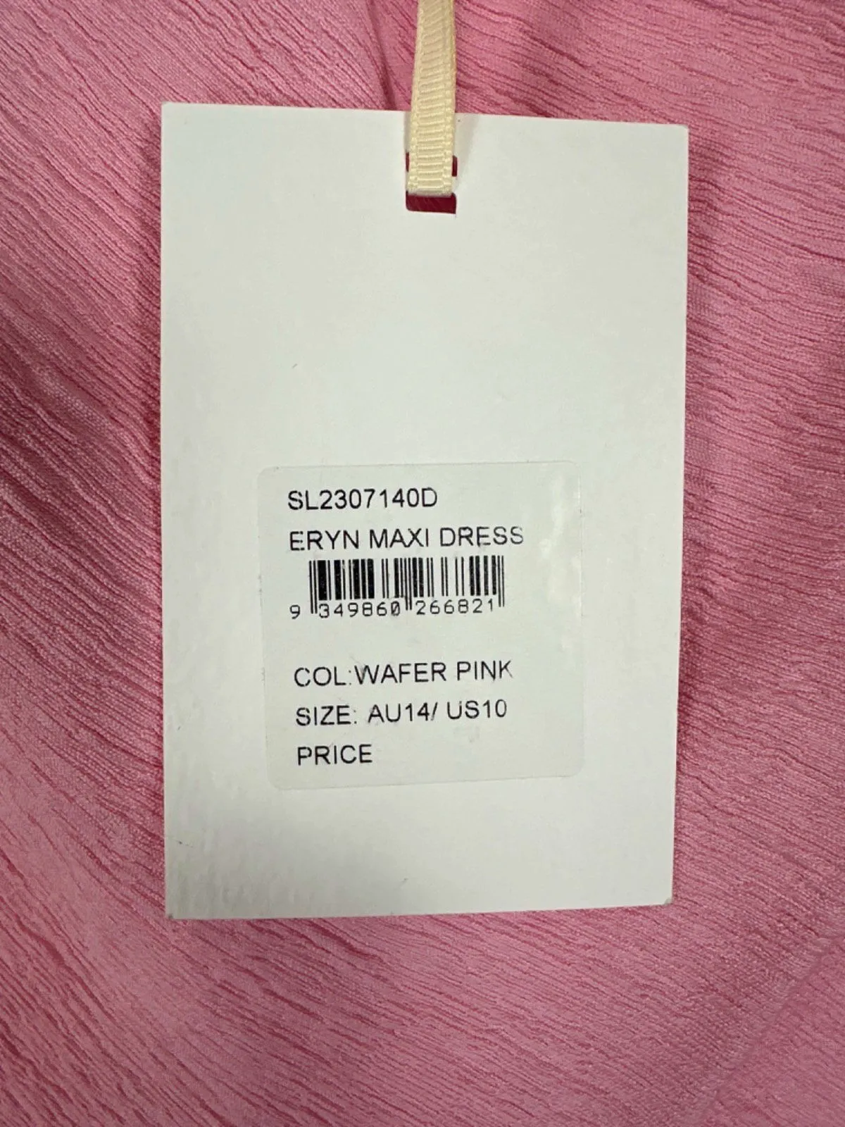 Significant Other Wafer Pink Eryn Maxi Dress UK 14
