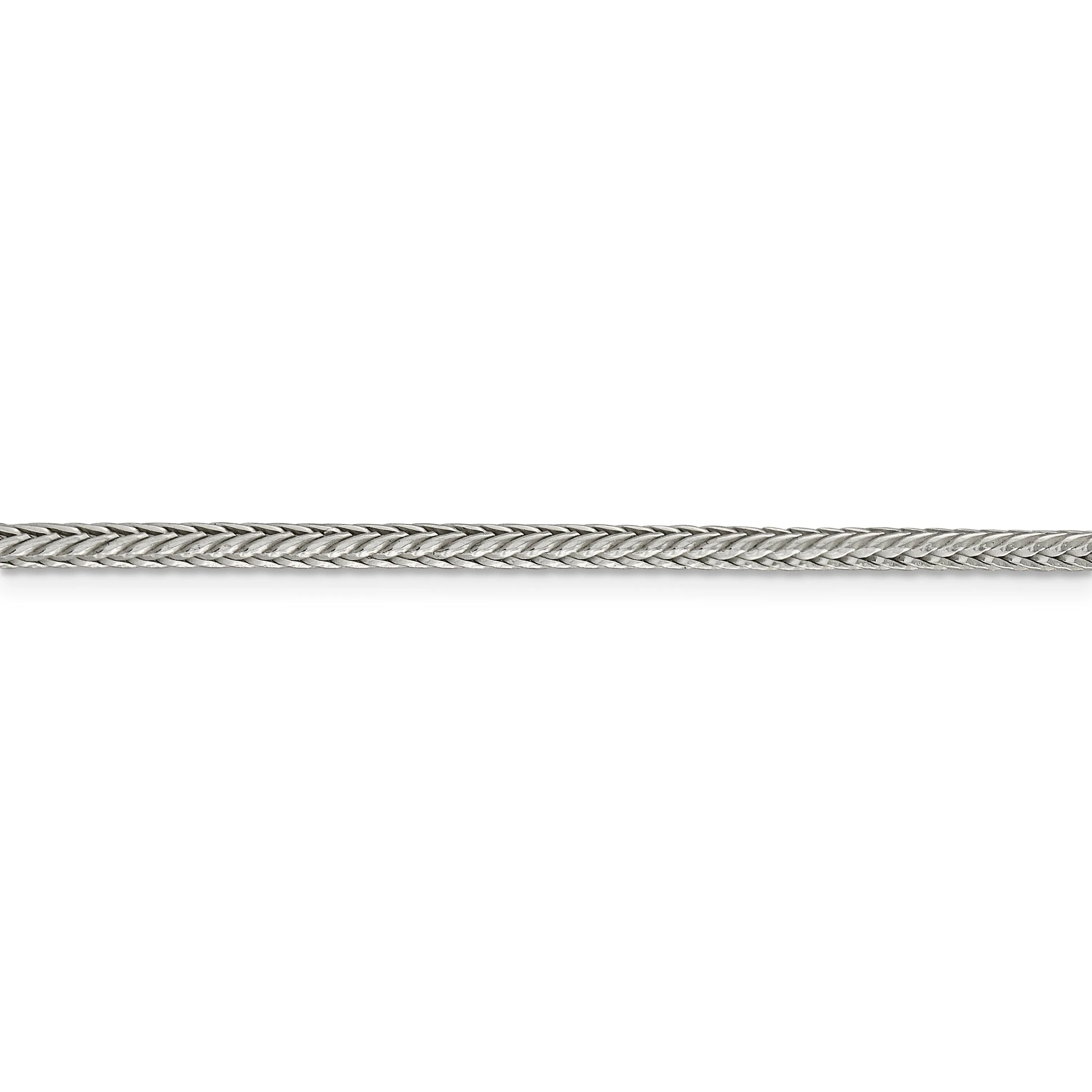 Silver D.C 2.50-mm Solid Round Franco Chain
