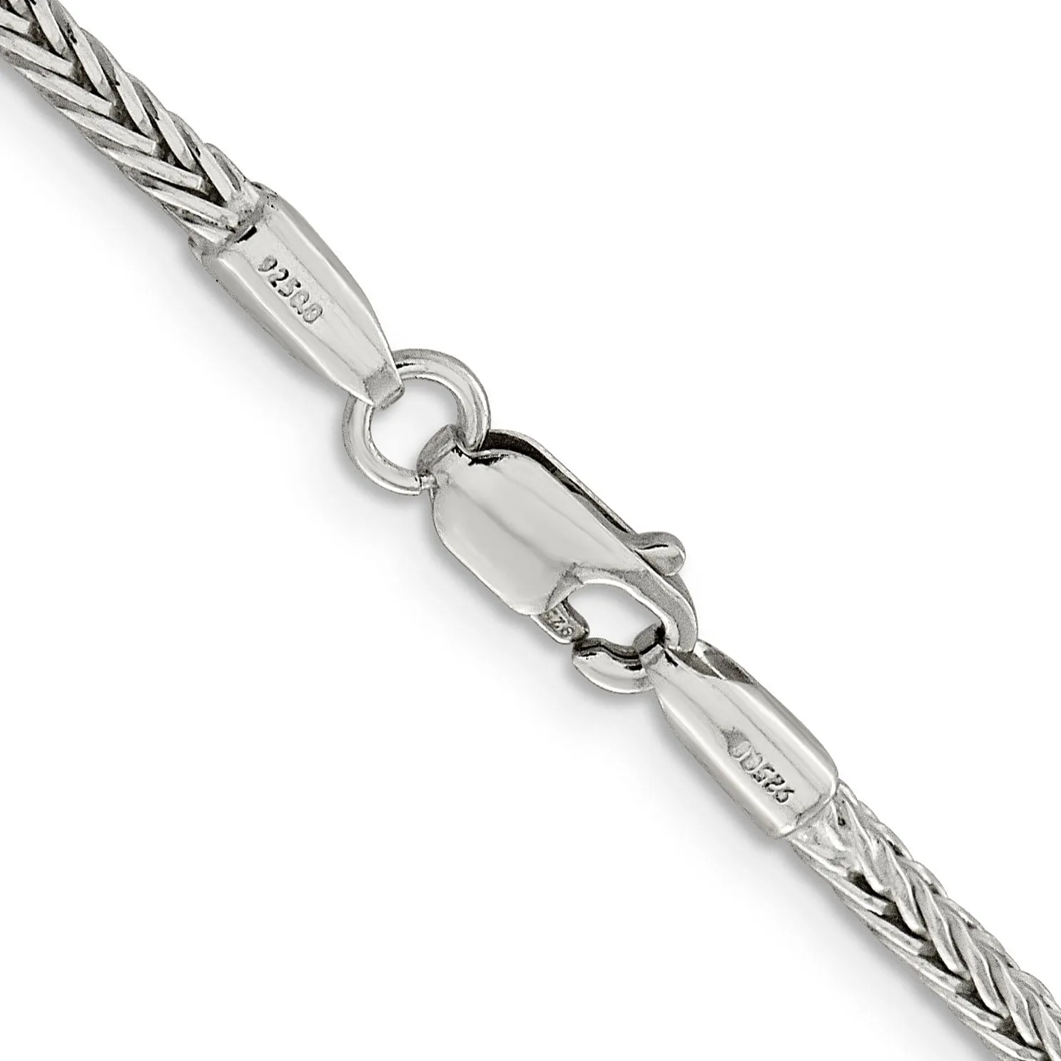 Silver D.C 2.50-mm Solid Round Franco Chain