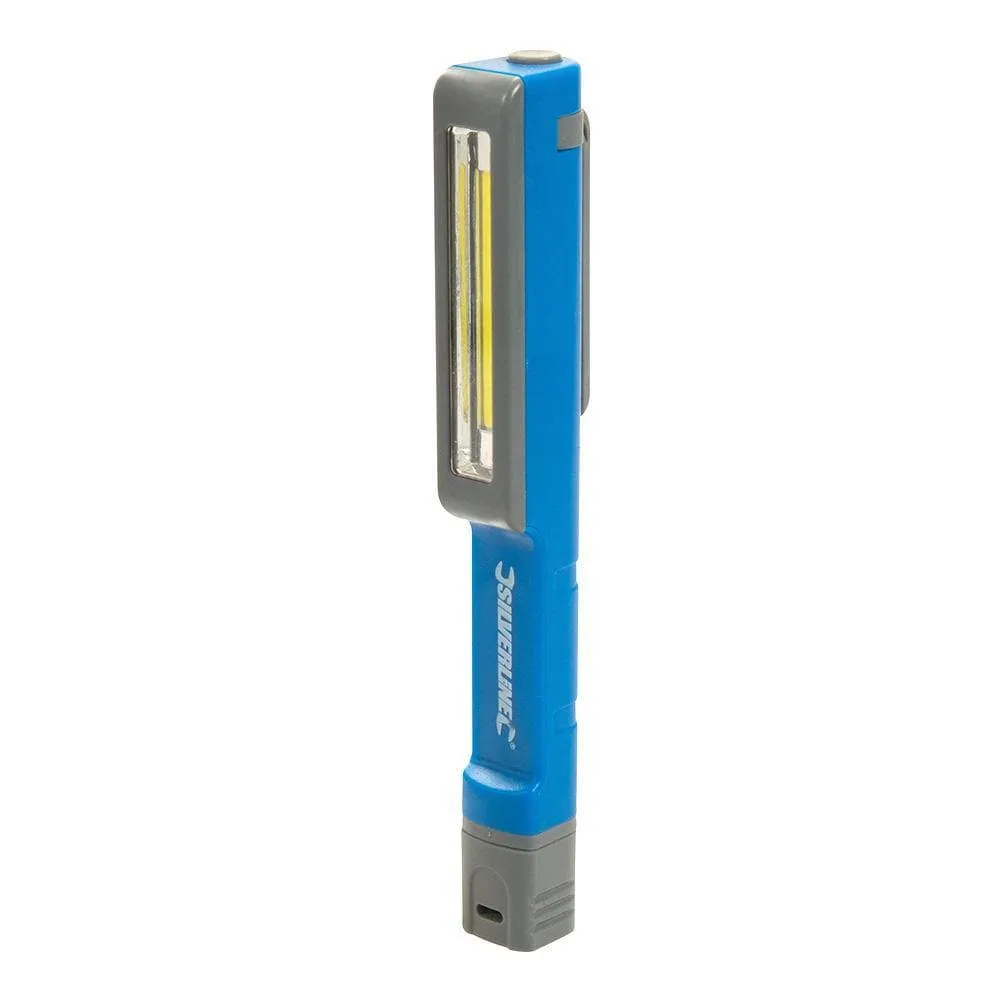 Silverline Cob Led Penlight Pocket Torch 150 Lumen Inspection Light 3Yr Warranty