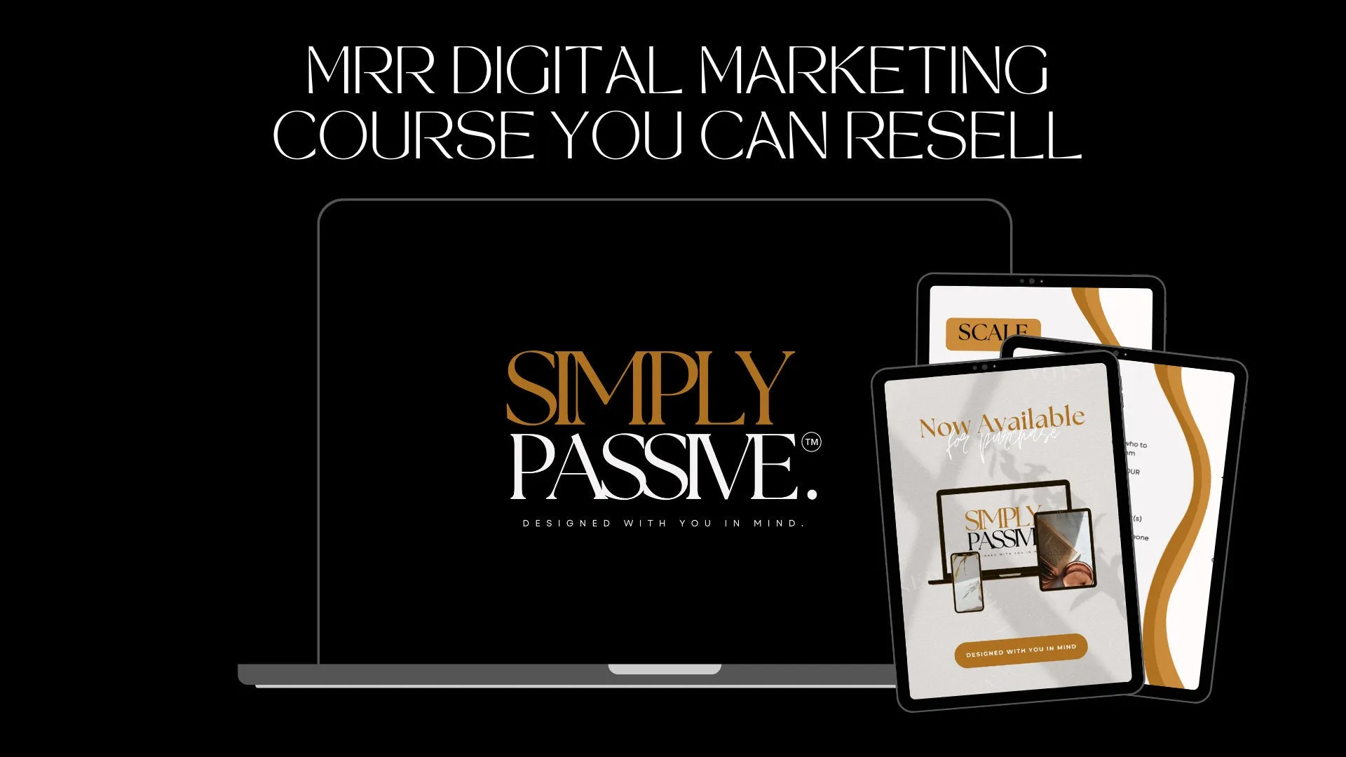 Simply Passive MRR,  Digital Marketing Course 45  videos, Canva, Modules, Checklists,  Strategies, Ultimate Bonus - 12 Million  MRR, PLR