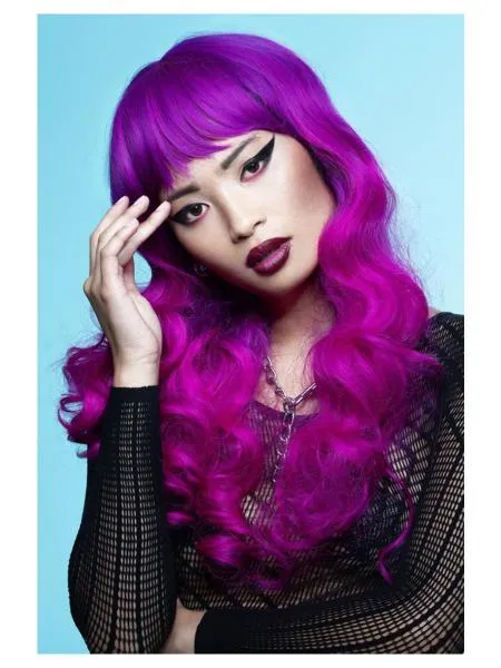 Siren Wig - Fuchsia Passion
