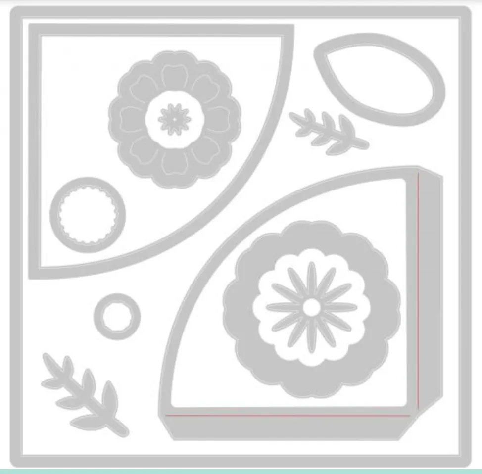 Sizzix Folio Page, Pocket & Flowers Thinlits Dies {W43}