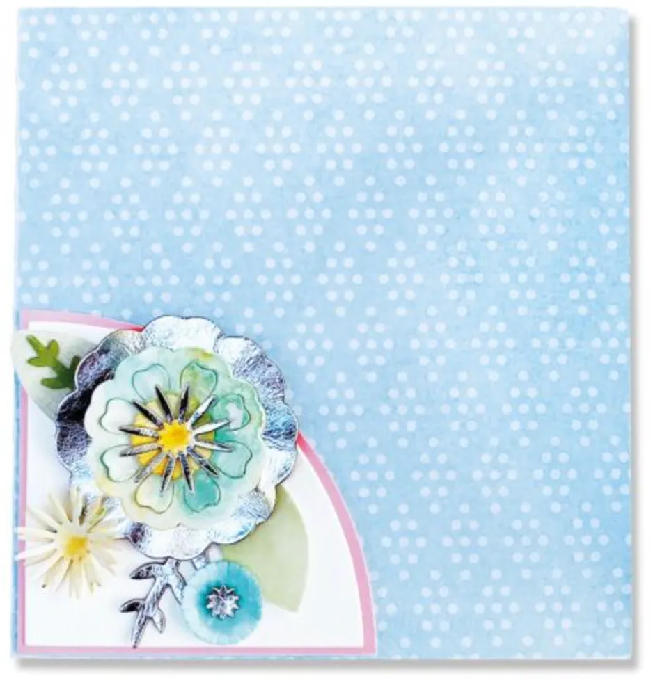 Sizzix Folio Page, Pocket & Flowers Thinlits Dies {W43}