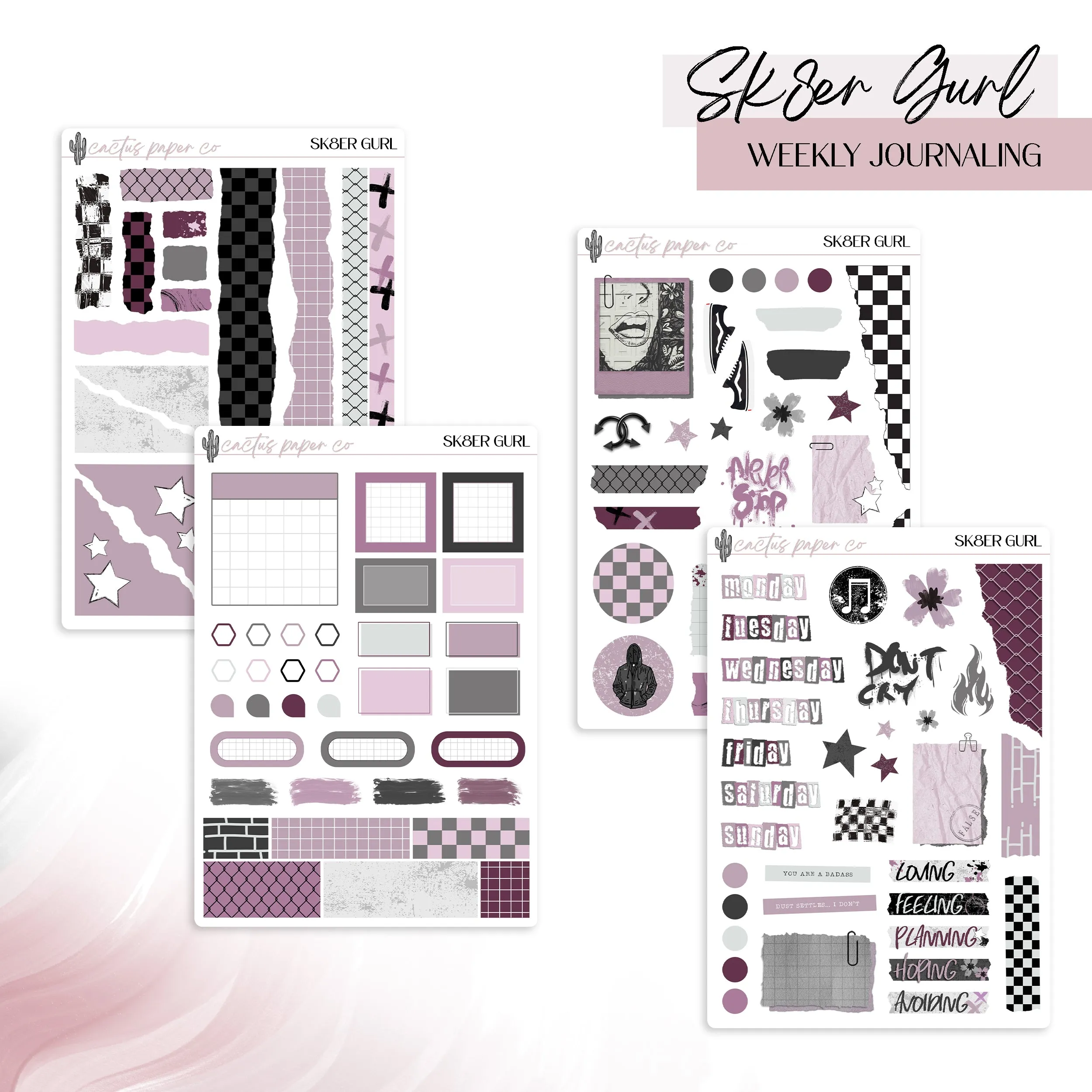 SK8ER GURL WEEKLY JOURNALING KIT