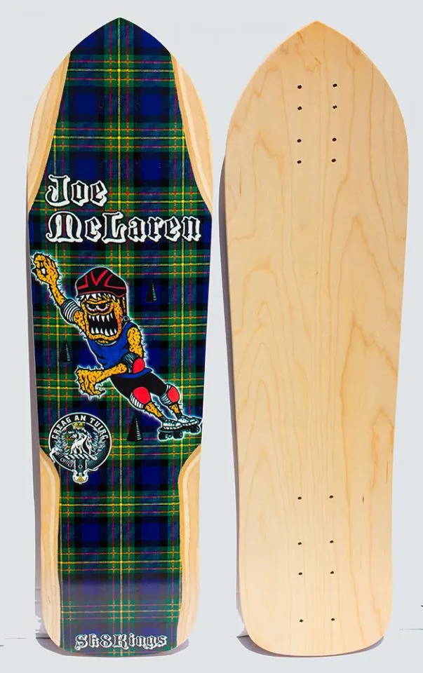 SK8Kings Axe Woody Joe McLaren pro slalom deck - 32 x 8 5/8