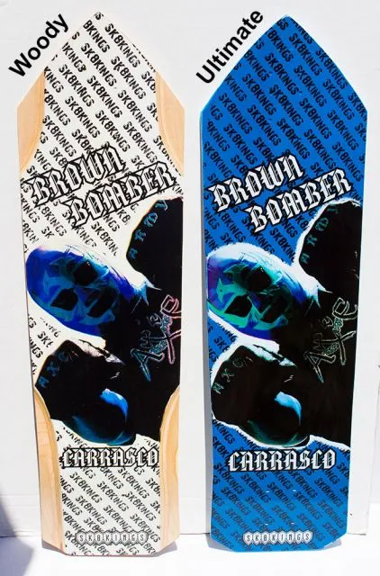 SK8Kings Richy Carrasco Brown Bomber Pro Ultimate Carbon Fiber slalom deck - 32.5 x 9