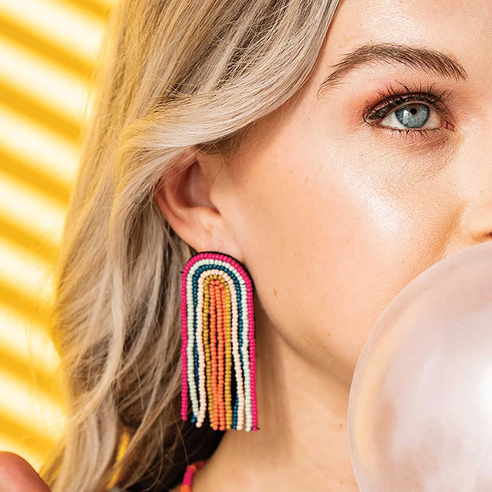 Skylar Rainbow Stripe Earrings