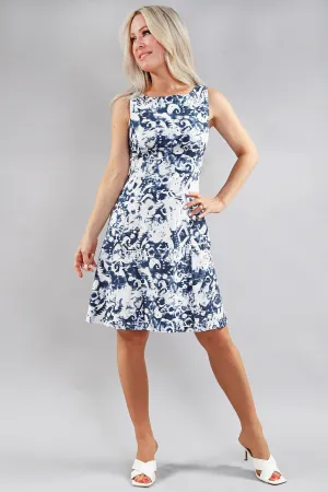 Sleeveless Pattern Dress