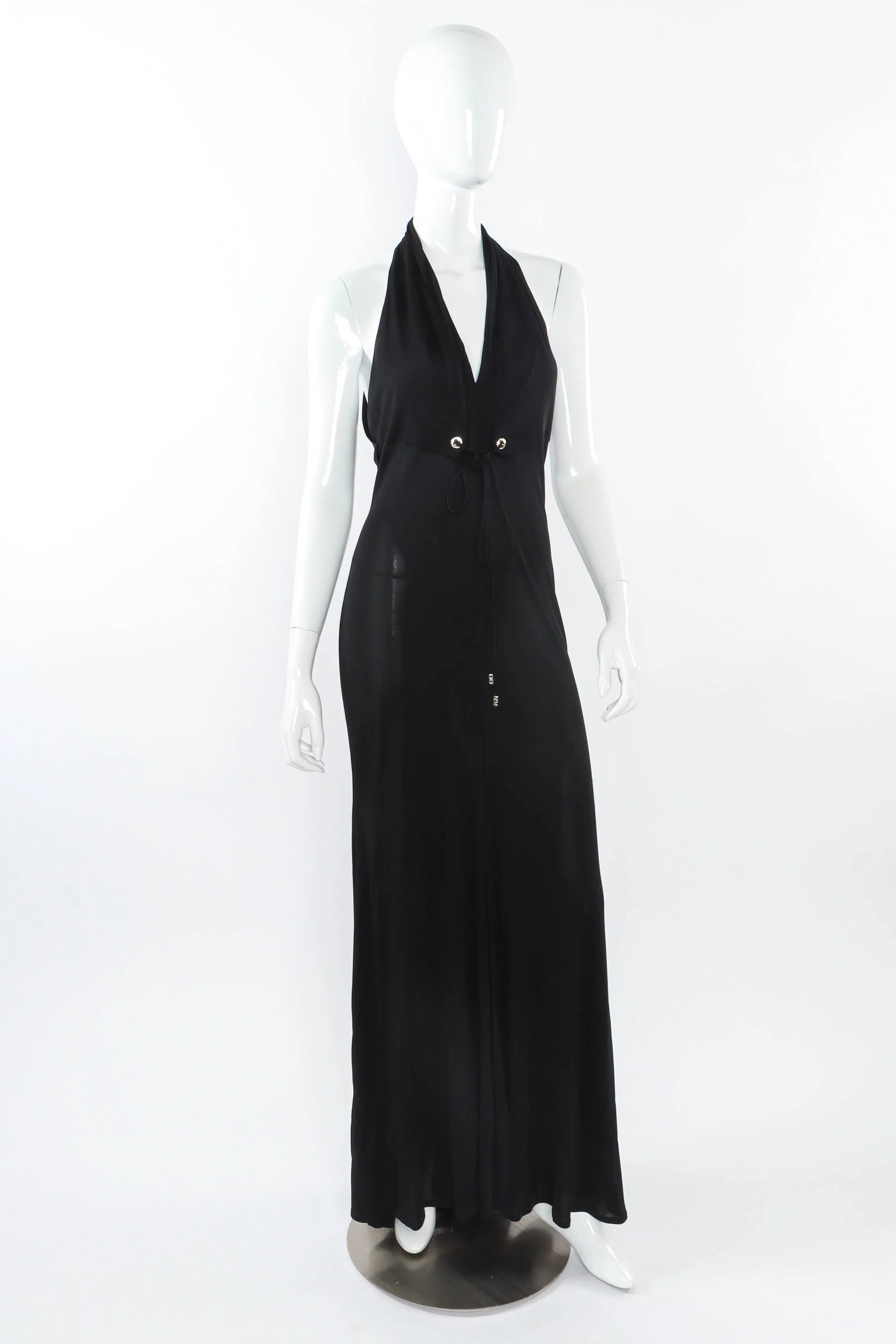 Slinky Drape Halter Dress