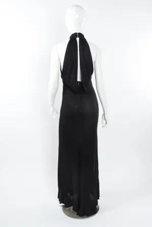 Slinky Drape Halter Dress