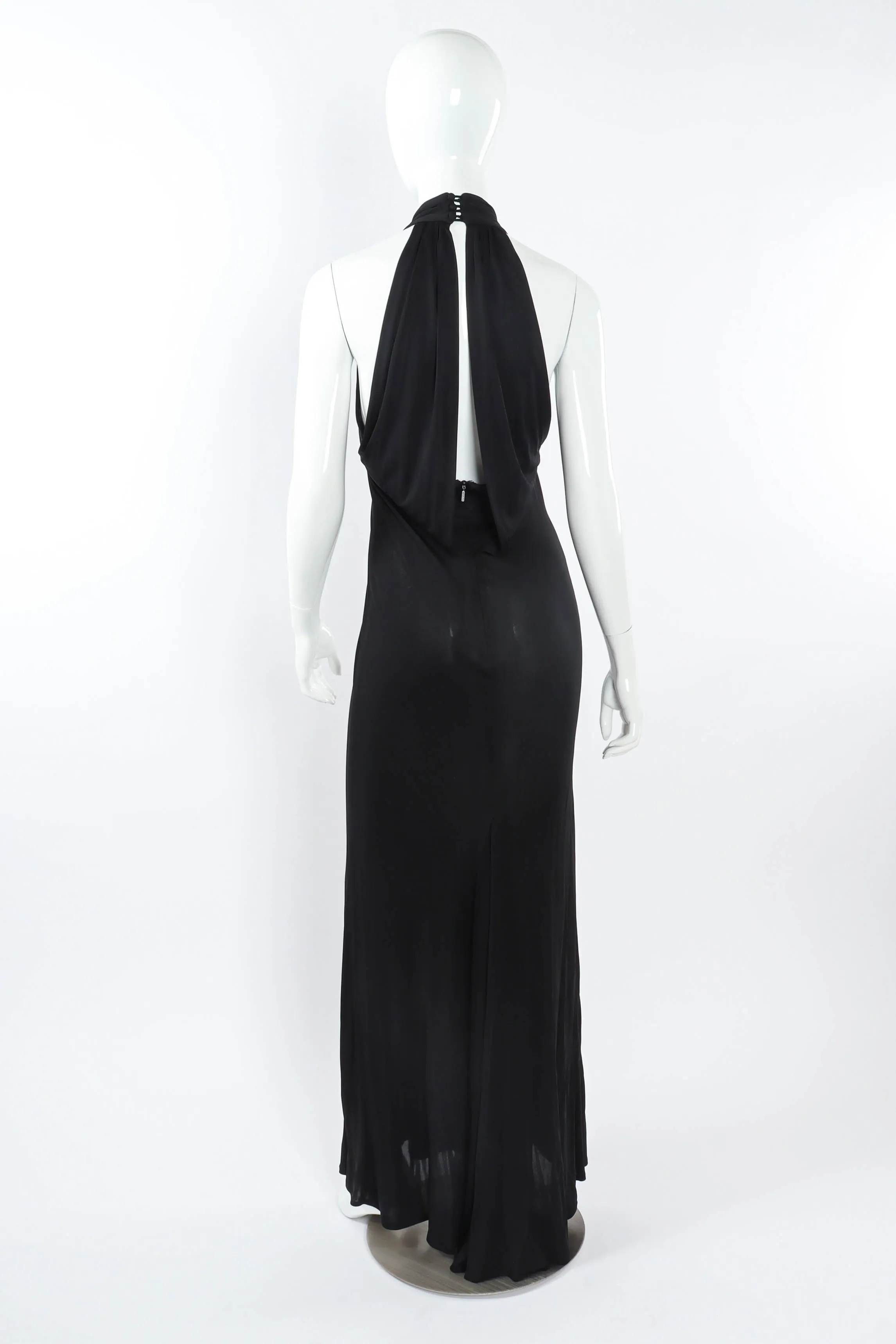 Slinky Drape Halter Dress
