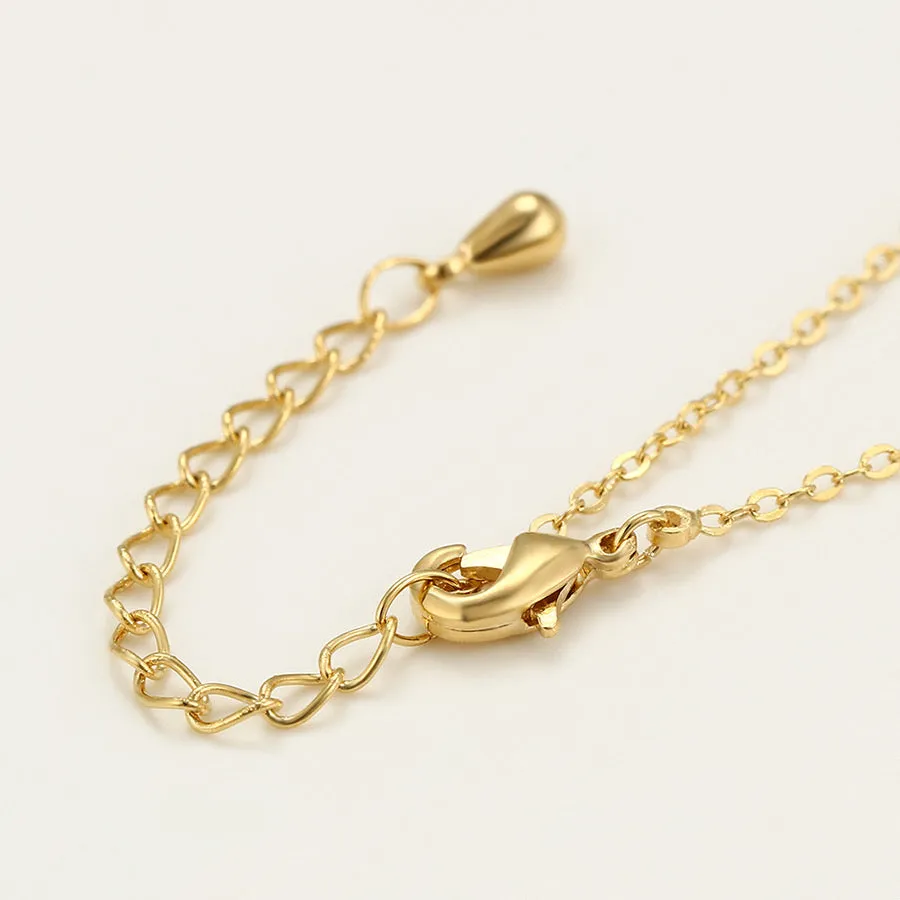 Smiley Face 14K Gold Plated Emoji Necklace