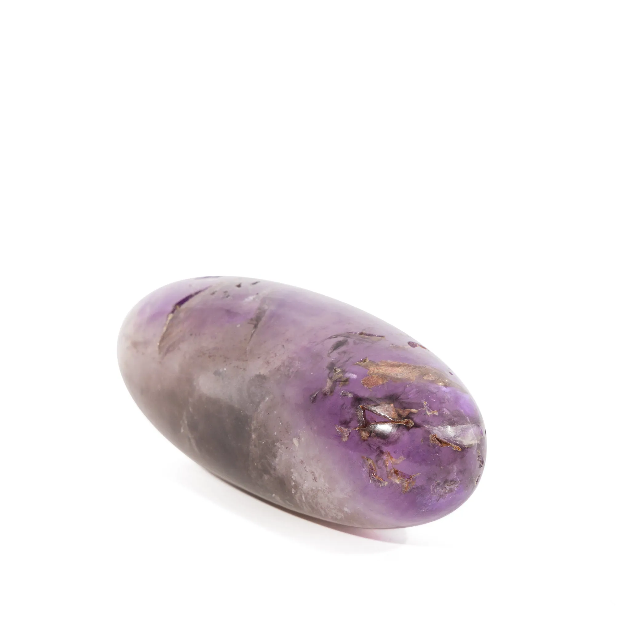 Smoky Amethyst Phantom 4.6 Inch 397.6 Gram Polished Crystal Lingam