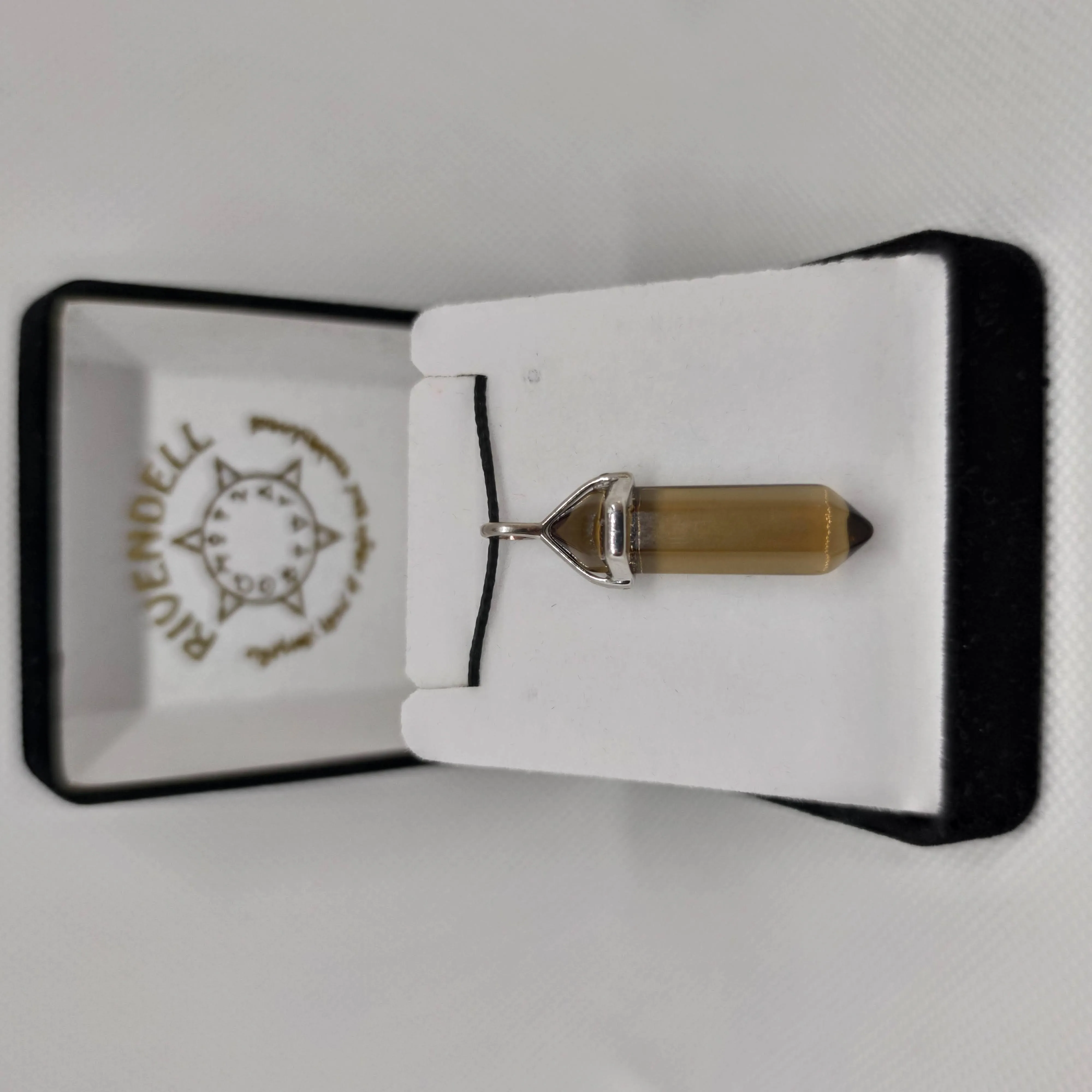 Smoky Quartz Crystal Point Pendant