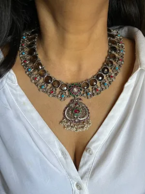Smoky Quartz Pure 925 Silver Necklace