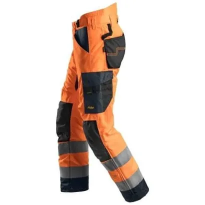 Snickers AllRound Work High Visibility Insulated Trousers - Class 2 (6639)
