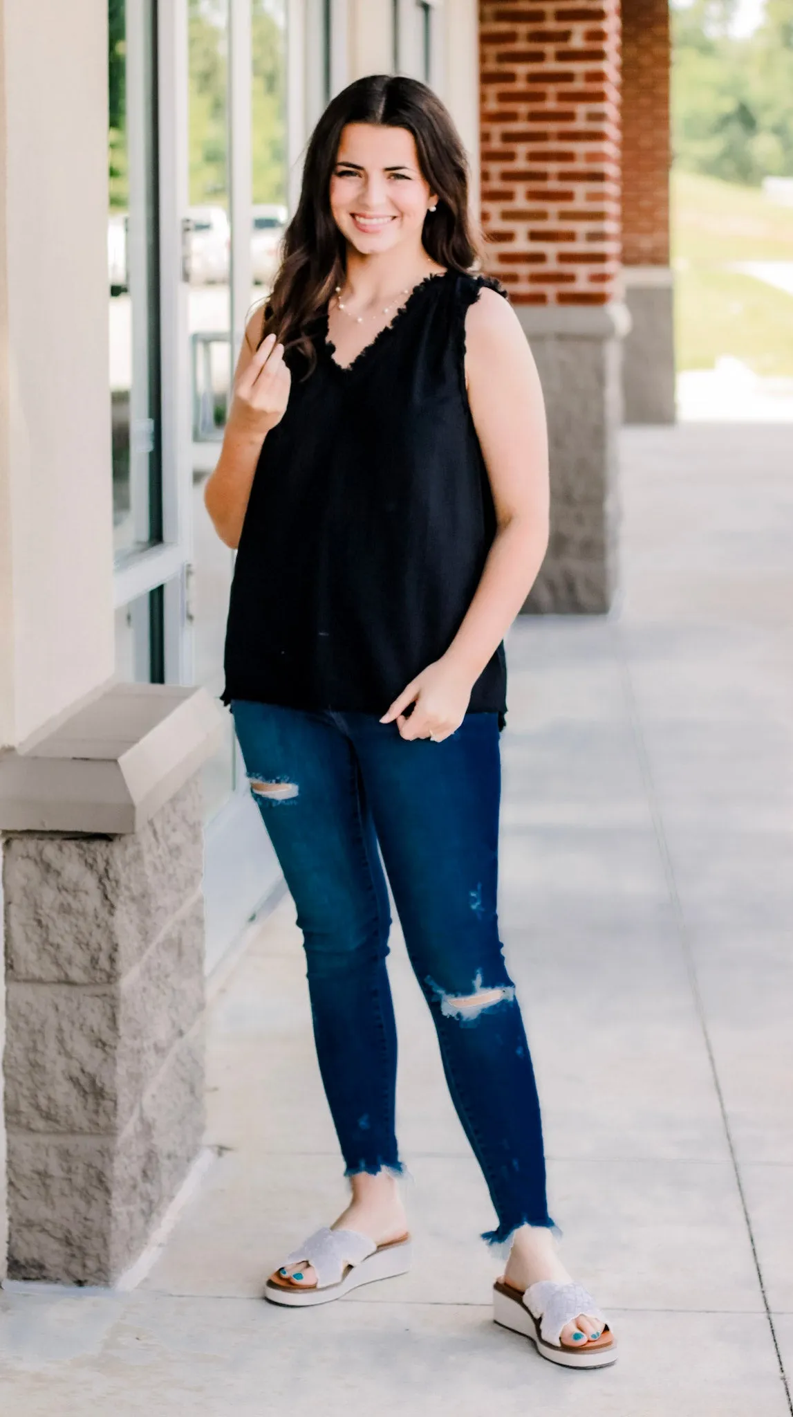 So Many Reasons to Love You Black Tank