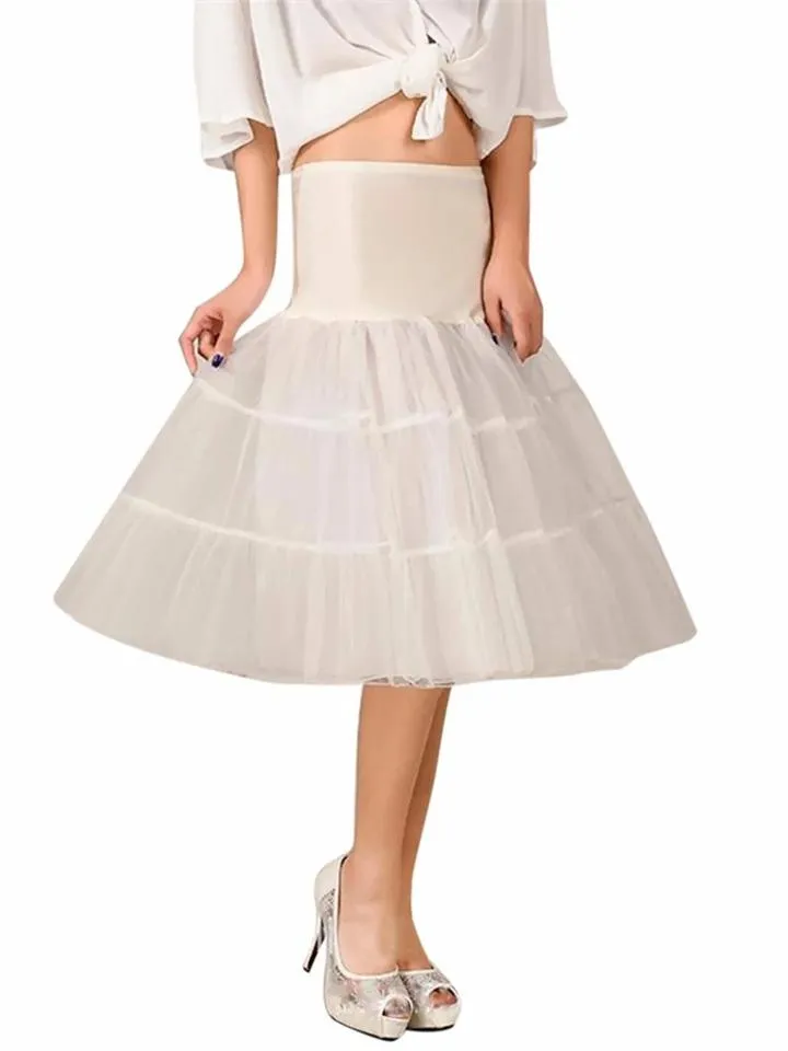 Solid Color 1950S Petticoat Tutu Crinoline Underskirt