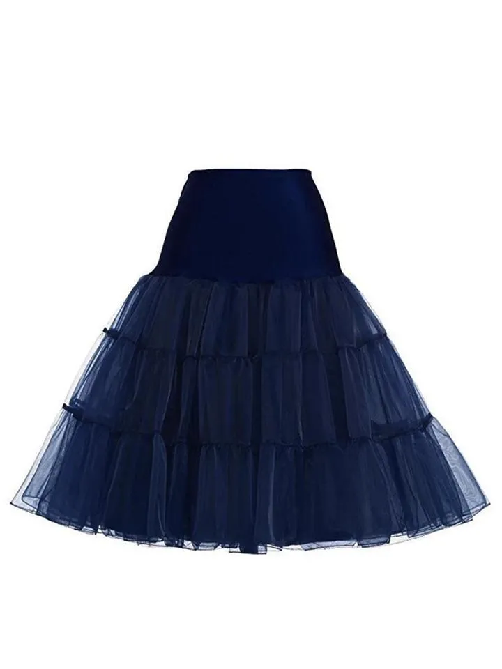 Solid Color 1950S Petticoat Tutu Crinoline Underskirt