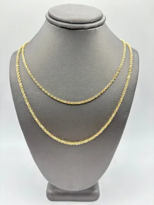 SOLID GOLD ROPE 2MM