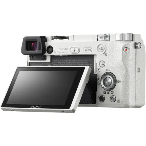 Sony Alpha a6000 Mirrorless Digital Camera with 16-50mm Lens - White