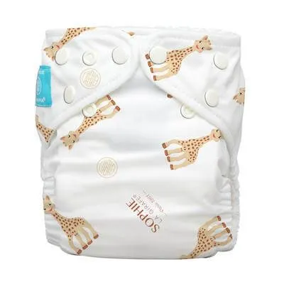 Sophie La Girafe One Size Hybrid AIO - Nappy and 2 Inserts