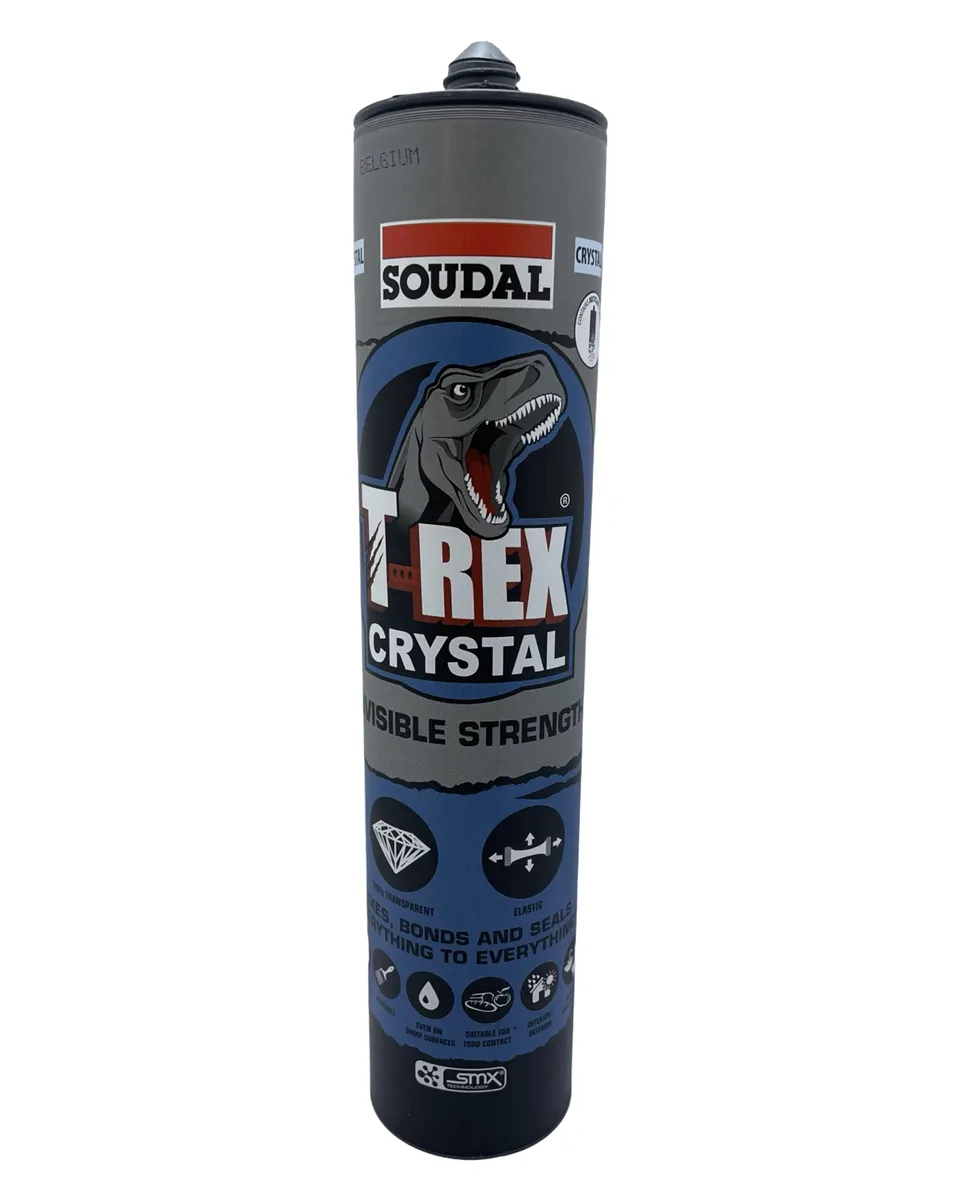 Soudal T-Rex Crystal Clear Sealant and Adhesive