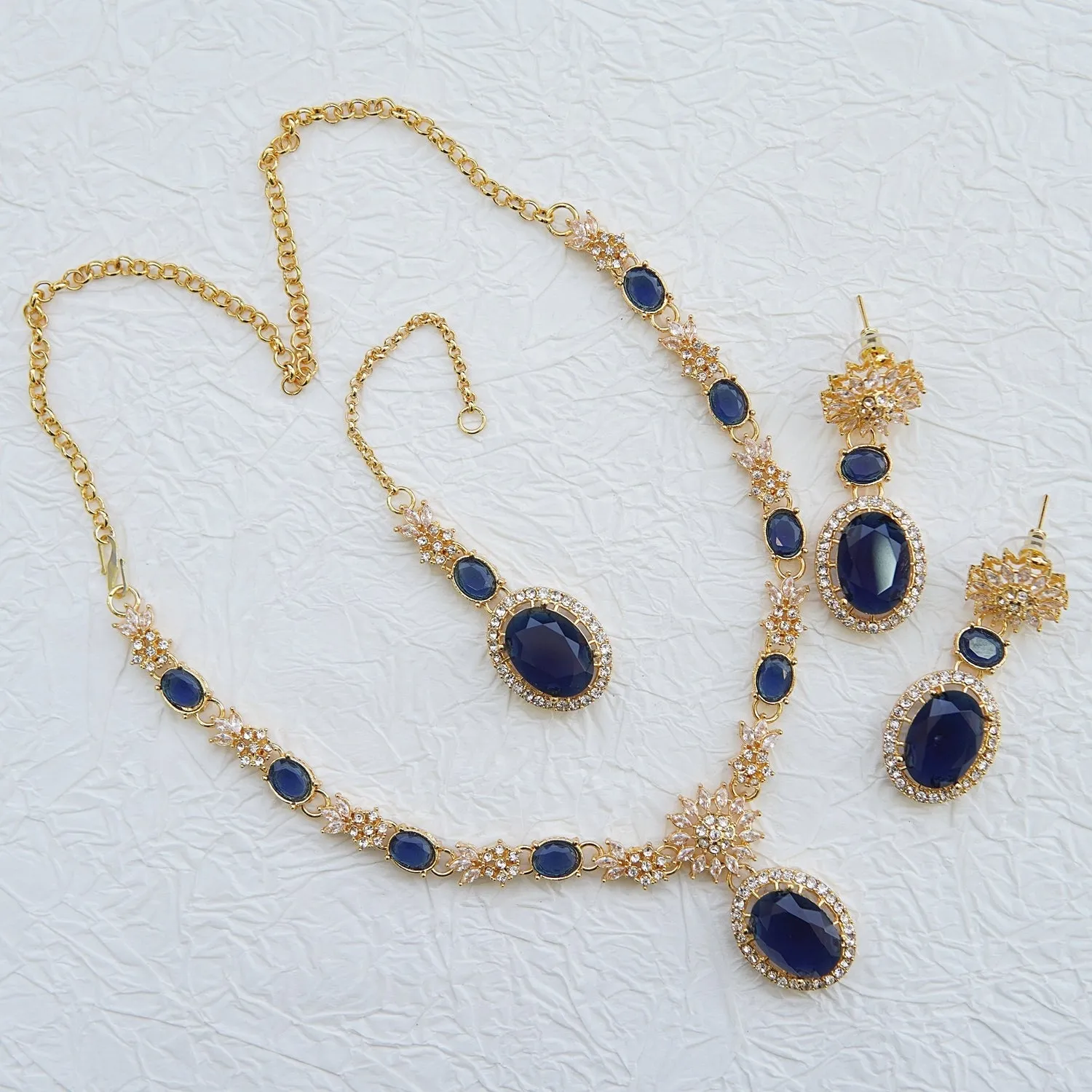 Sparkling Zircon Ncklace Set