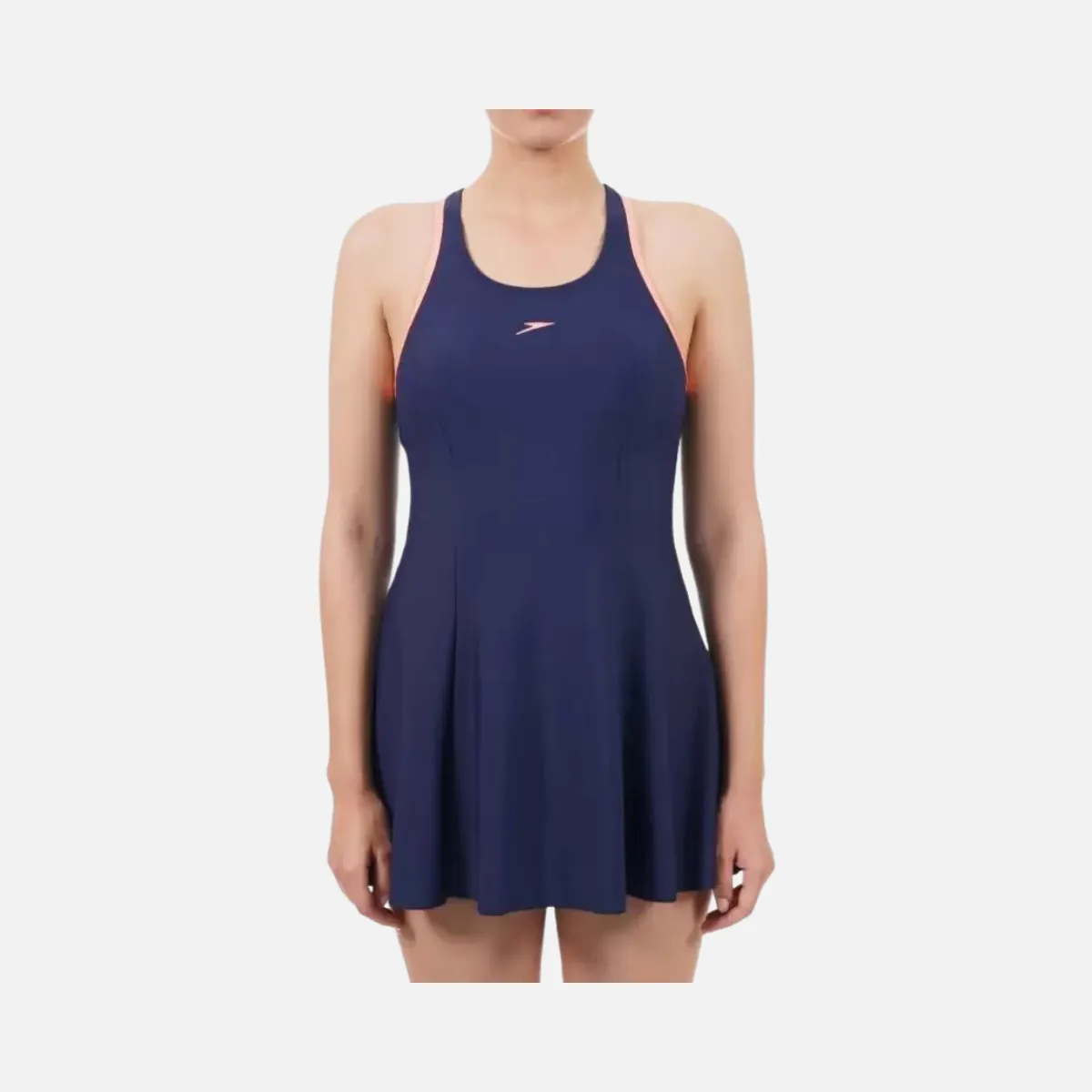 Speedo Racerback Swimdress Women With Boyleg -Navy/Flash