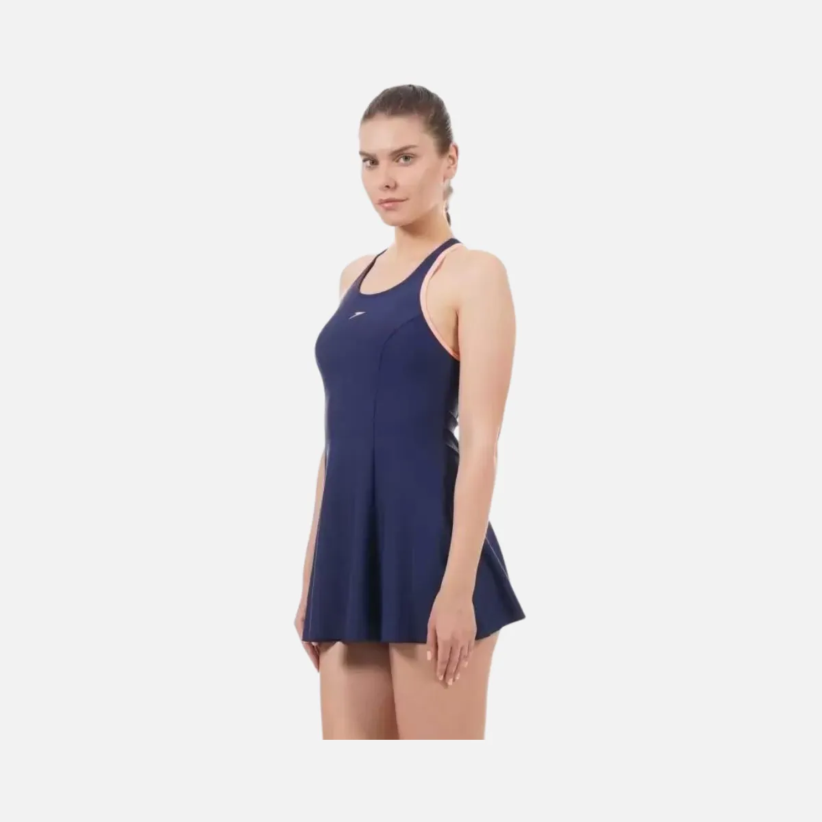 Speedo Racerback Swimdress Women With Boyleg -Navy/Flash