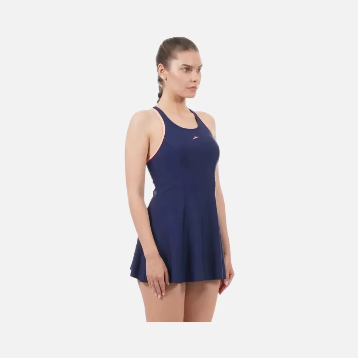 Speedo Racerback Swimdress Women With Boyleg -Navy/Flash
