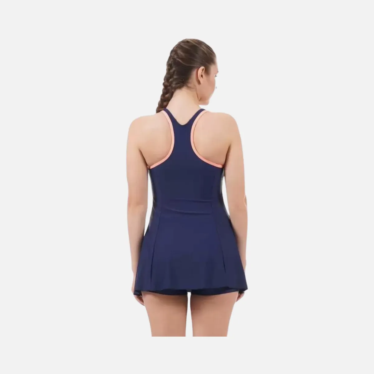 Speedo Racerback Swimdress Women With Boyleg -Navy/Flash