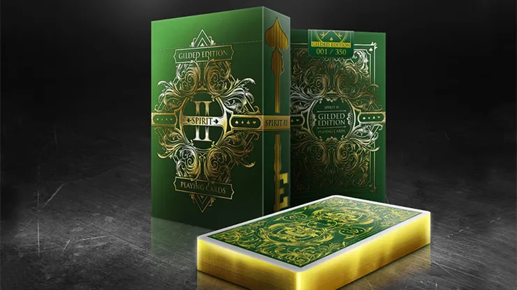 Spirit II Green (Gilded Edition) Playing Cards