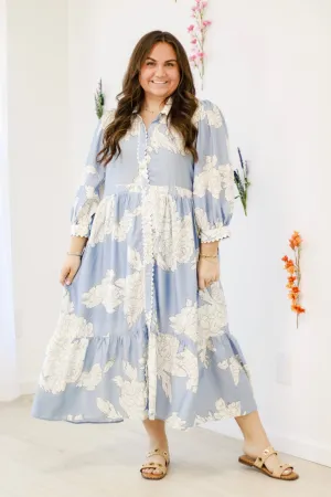 Spring Blooms Midi Dress