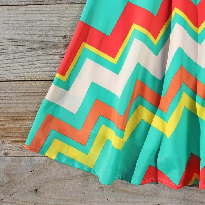 Spring Song Chevron Dress