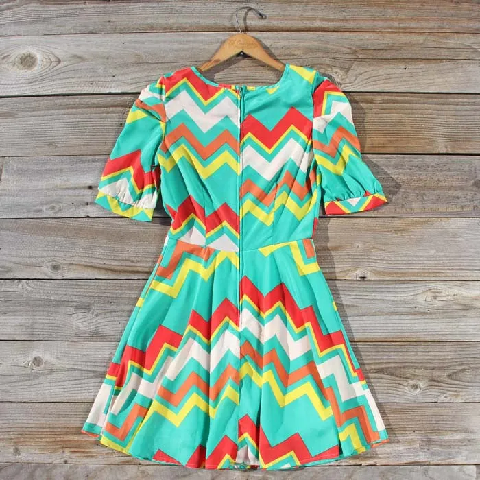 Spring Song Chevron Dress