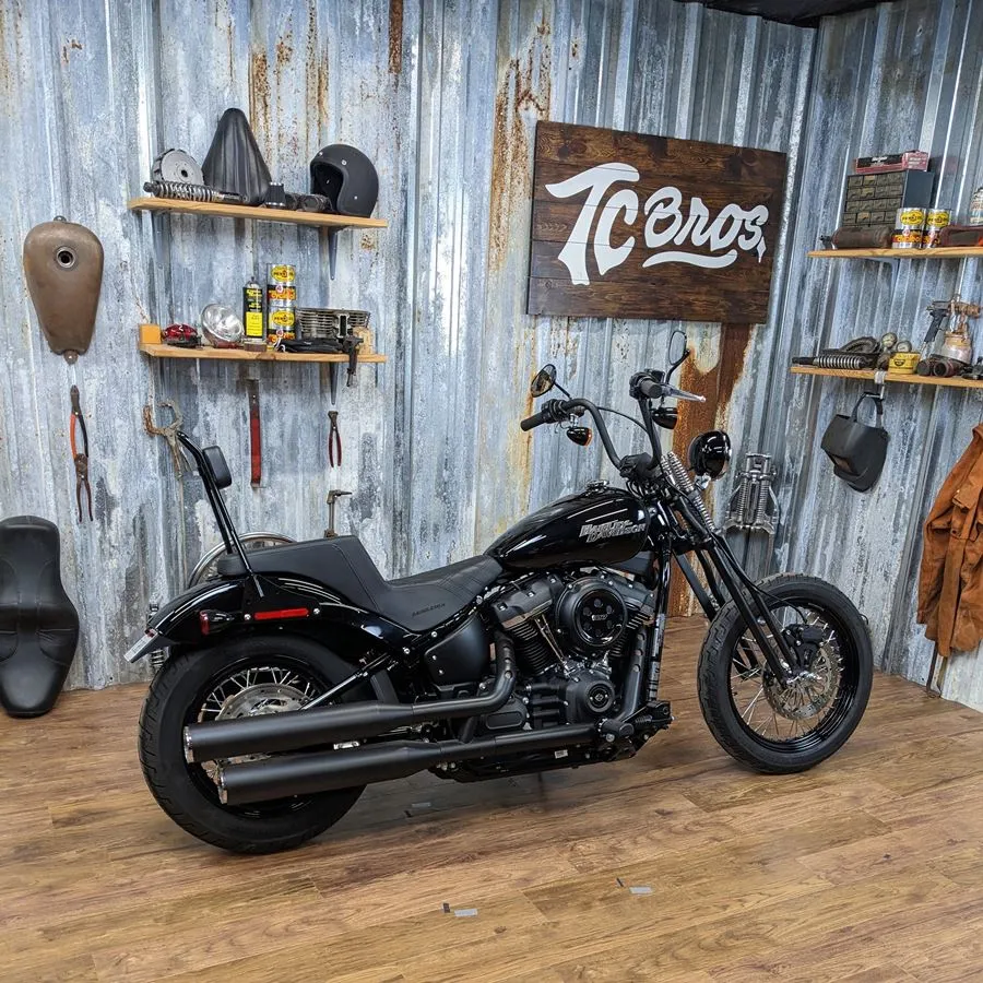 Springer Front End Kit Harley Davidson 2018-2021 M8 Softail Standard & Street Bob Stock Length Black