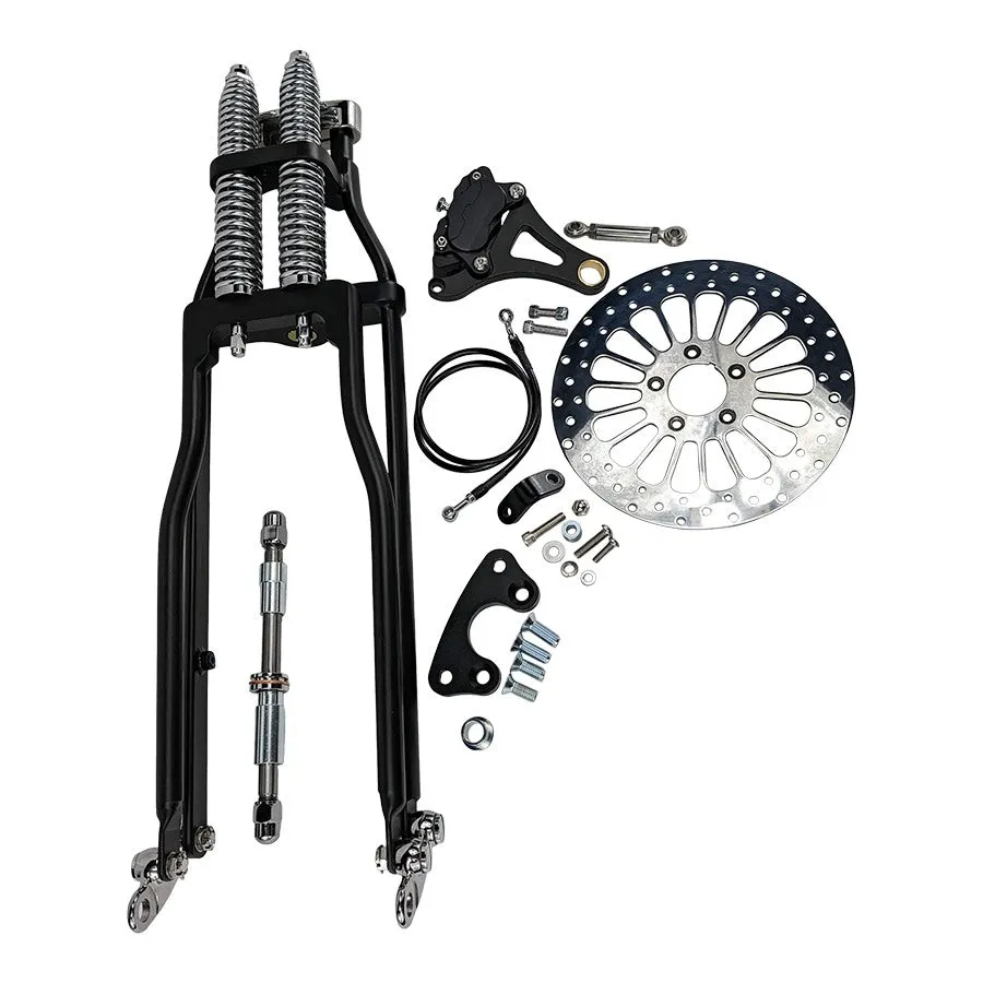 Springer Front End Kit Harley Davidson 2018-2021 M8 Softail Standard & Street Bob Stock Length Black