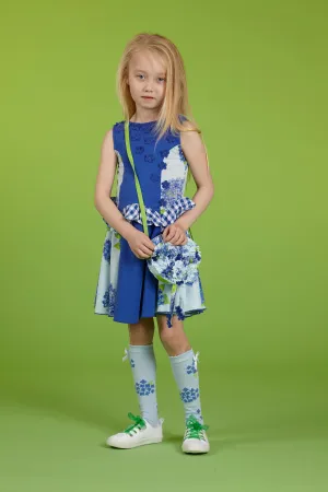 SS18 A*Dee Girls Dale Two-Tone Jersey Dress