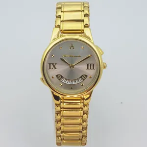 St Alexander GS511 Ladies Gold Bezel Quartz Analogue Dress Watch
