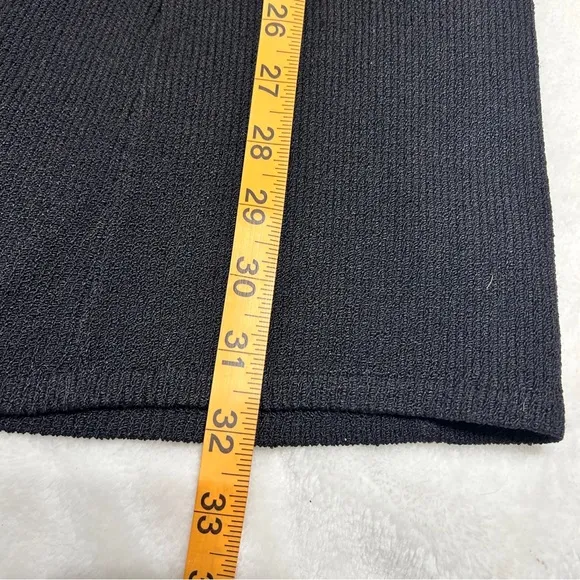 St. John Separates Wool Blend Skirt Women’s Size 12 Black Pull On Elastic Waist