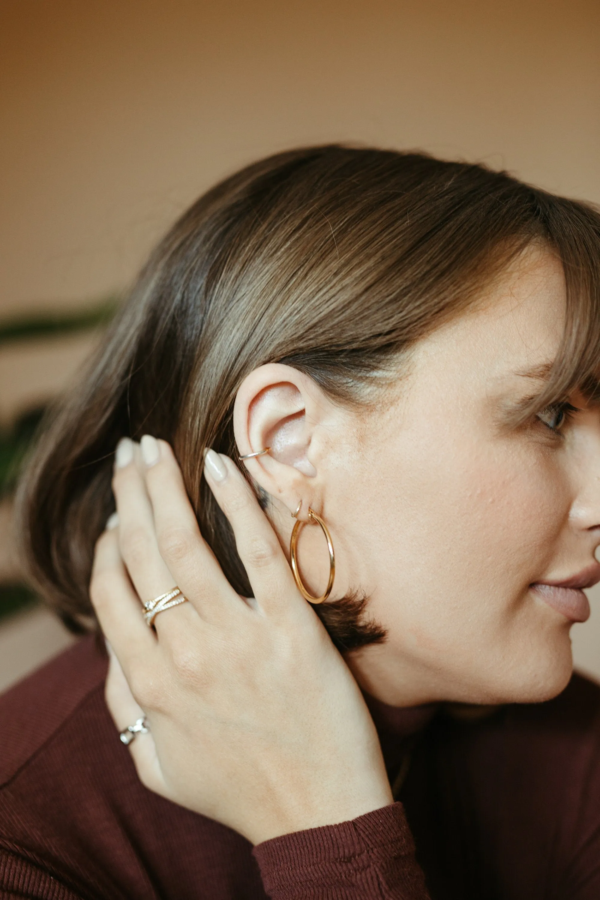 Stainless Steel Hoop Earring